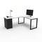We'Re It Connect It L-Shaped Desk, 77 in D X 30 in H, 66 in W X Thermally Fused Laminate DI66304824L1BBF-BLK-459 - alternate 1